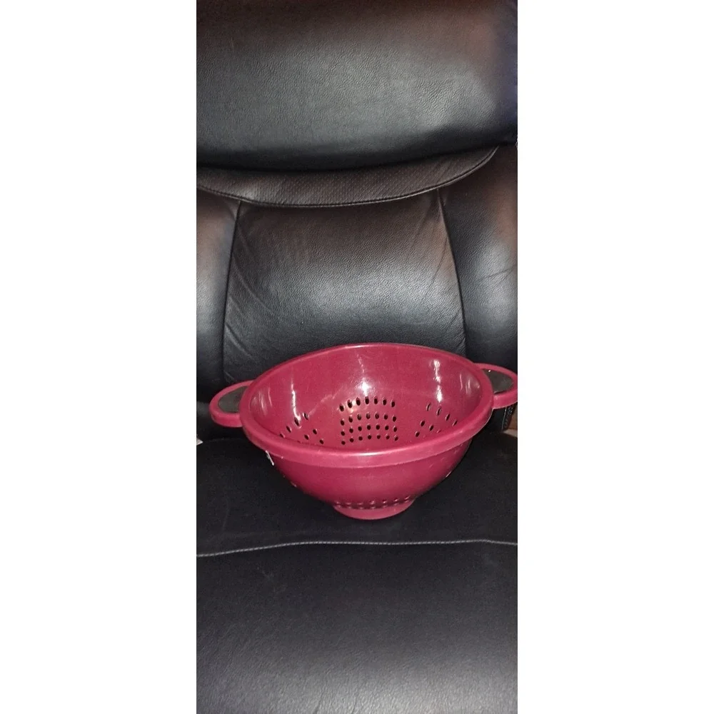 Farberware Red Colander With Soft Grip‎ Handles 5 Qt Drainer